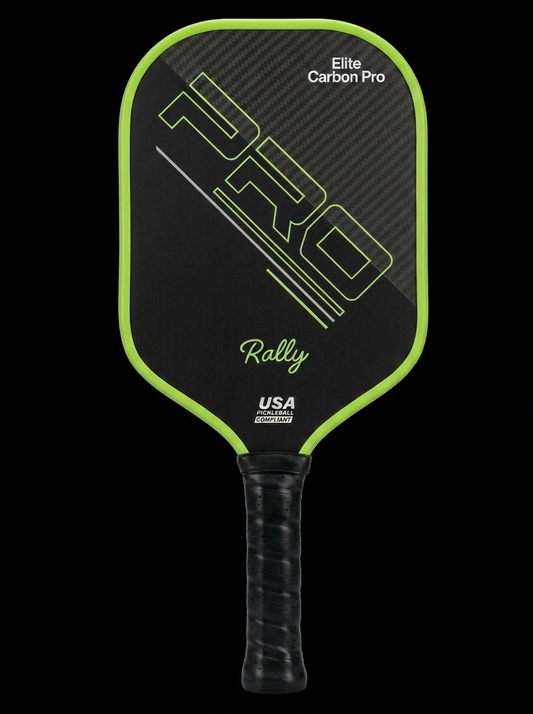 Rally Elite Carbon Pro pickleball paddle - front view